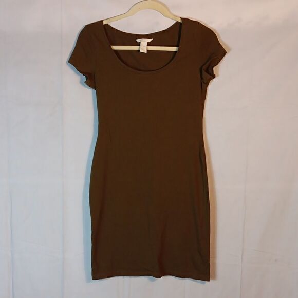 H&M Basic Green Bodycon Dress - Picture 1 of 6